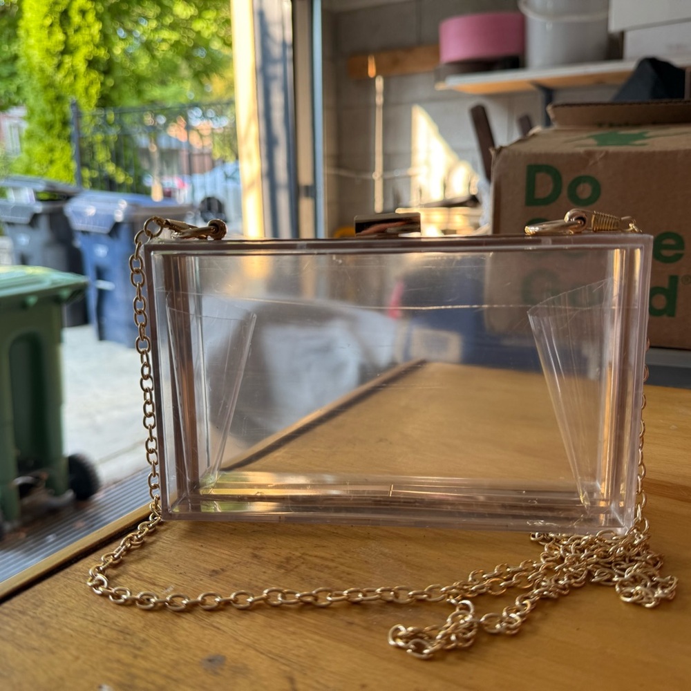 Transparent acrylic Chain crossbody Bag